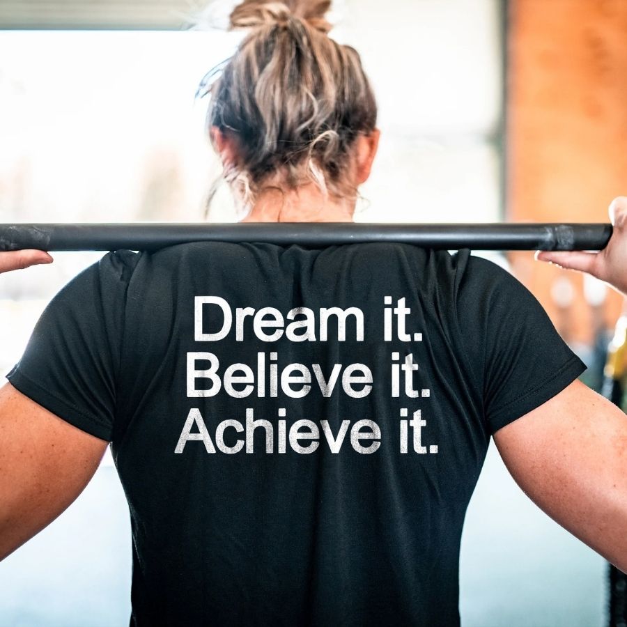 Dream It. Believe It. Achieve It Printed Women's T-shirt