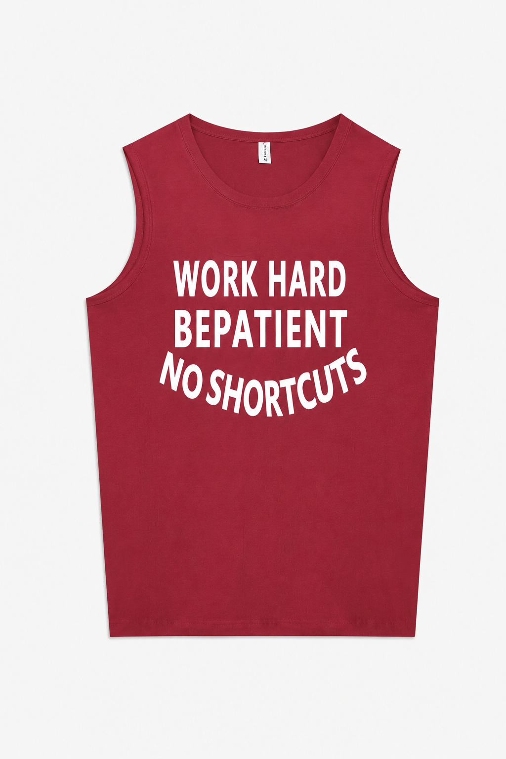 Work Hard Be Patient No Shortcuts Print Women's Vest