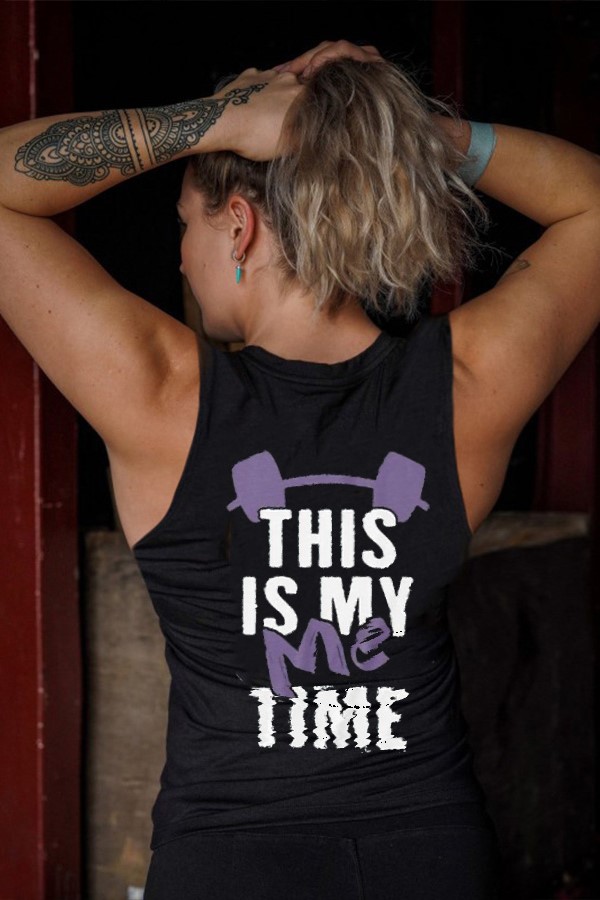 This Is My Time Printed Women's Vest