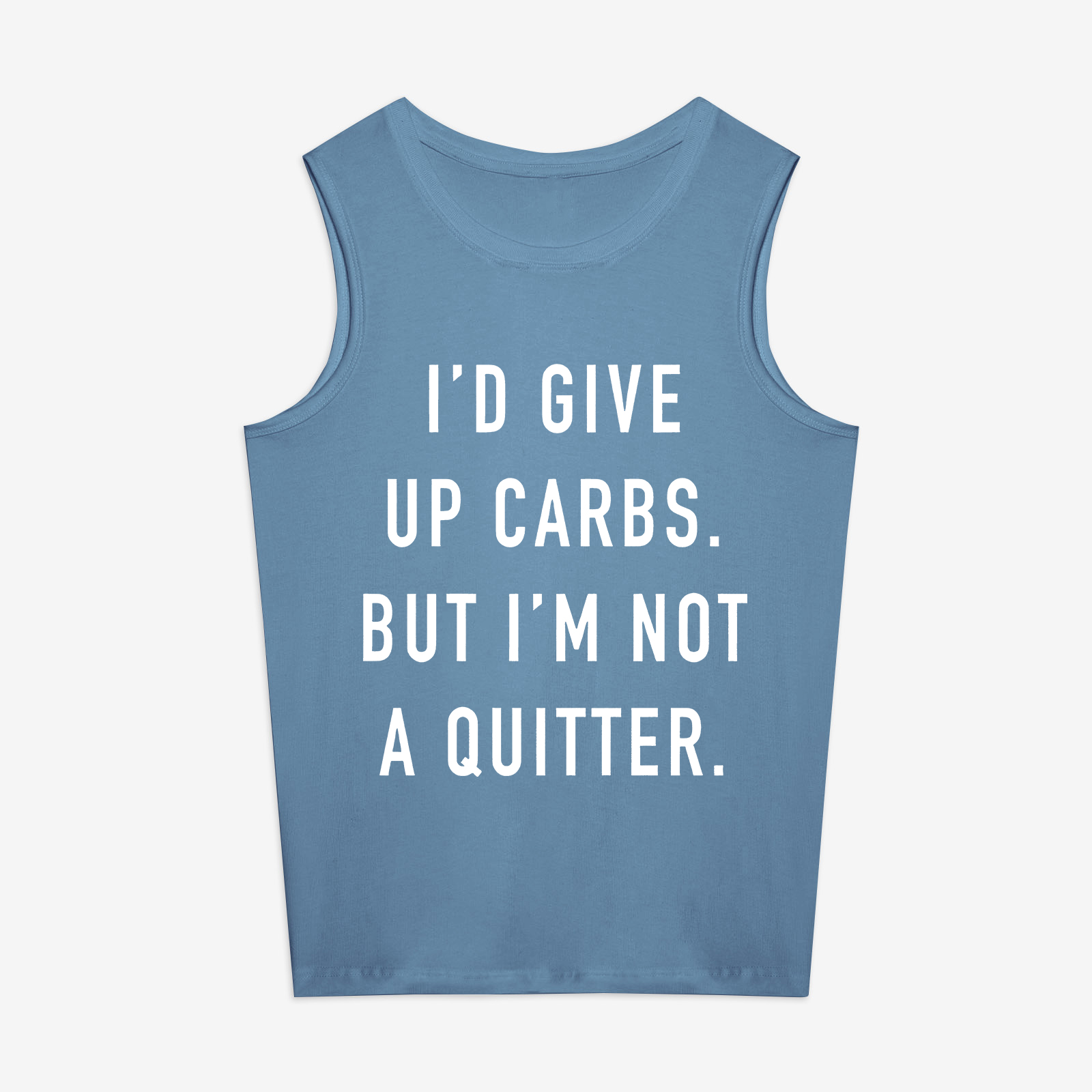 I'd Give Up Carbs.But I'm Not A Quitter Printed Women's Vest