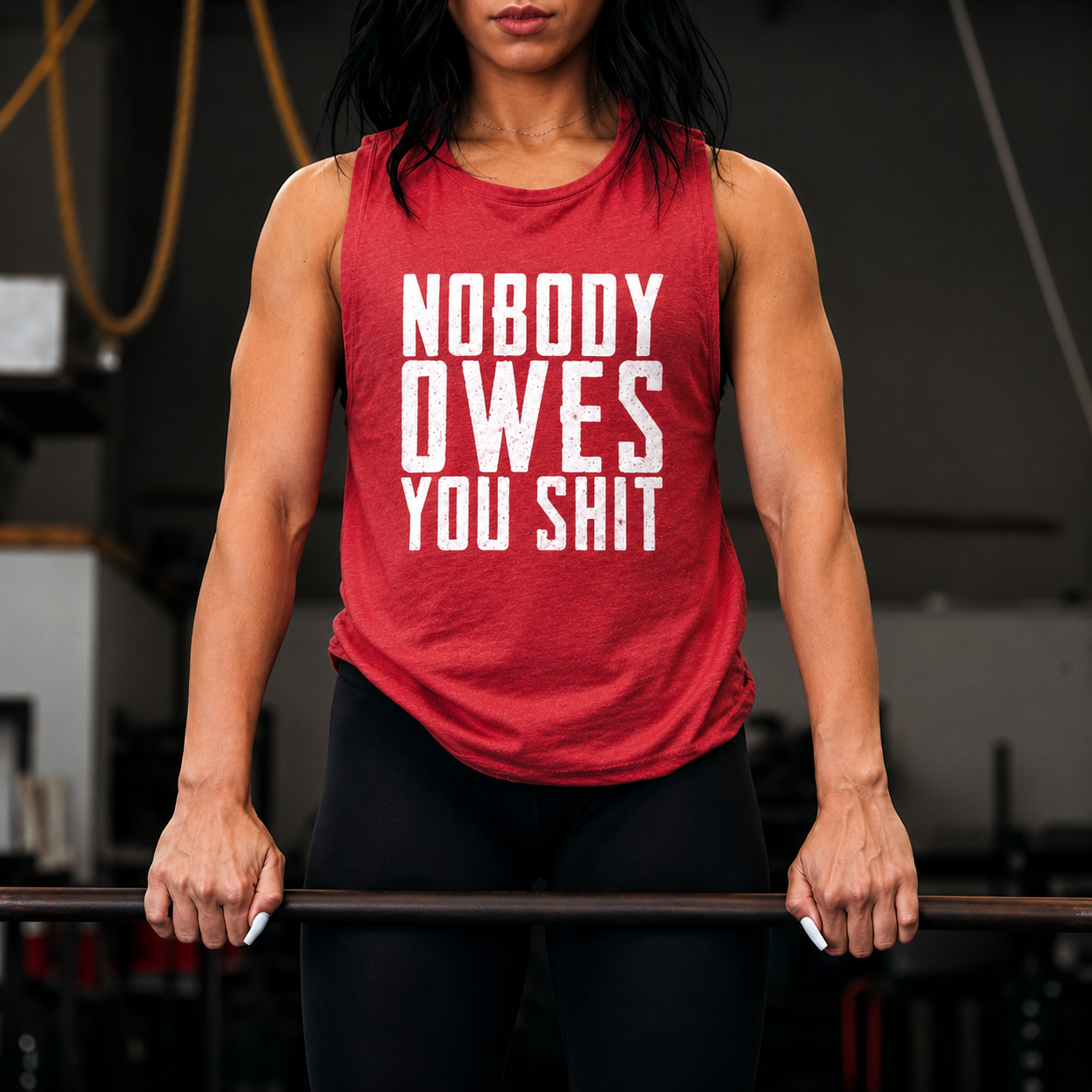 Nobody Owes You Shit Print Women's Vest