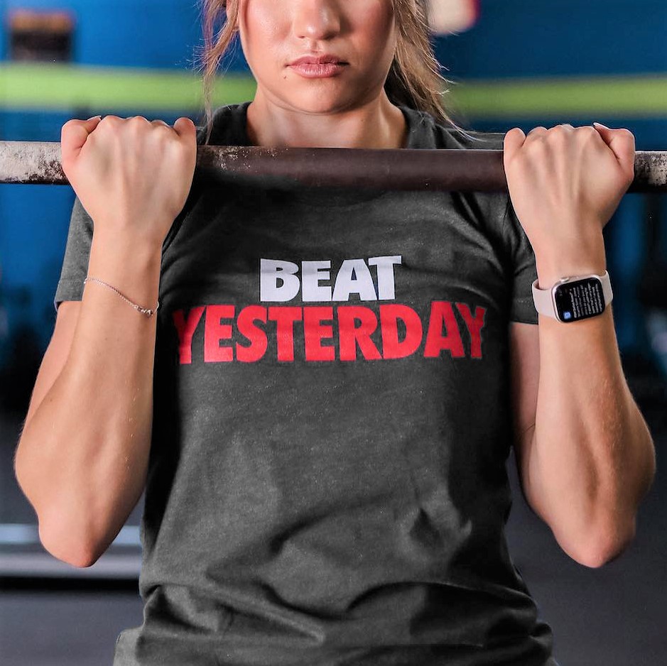 Beat Yesterday Printed Women's T-shirt-traneing