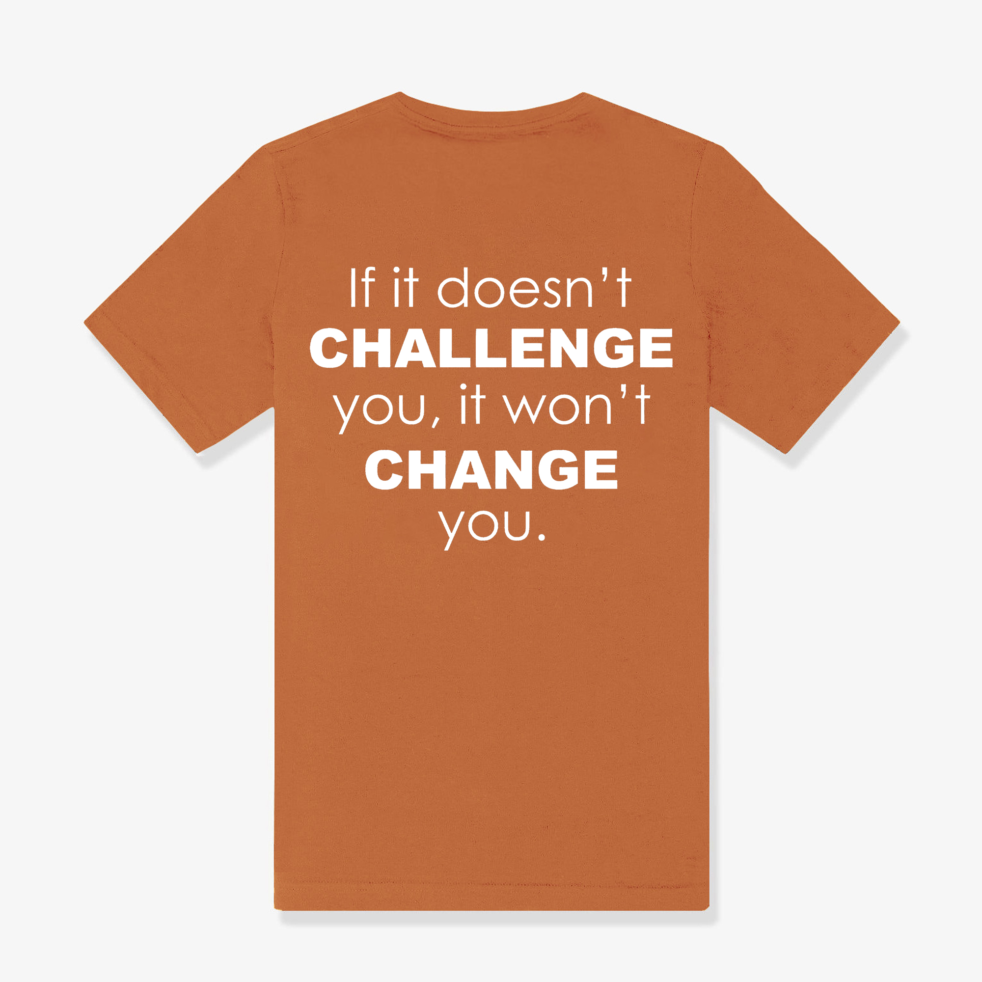 If It Doesn't Challenge You, It Won't Change You Printed Women's T-shirt