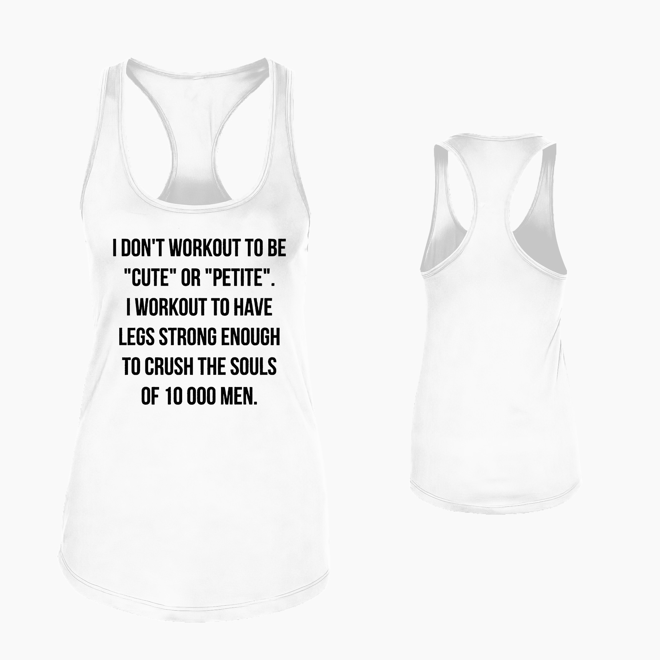 I don't workout to be cute or petite i workout to' Men's T-Shirt