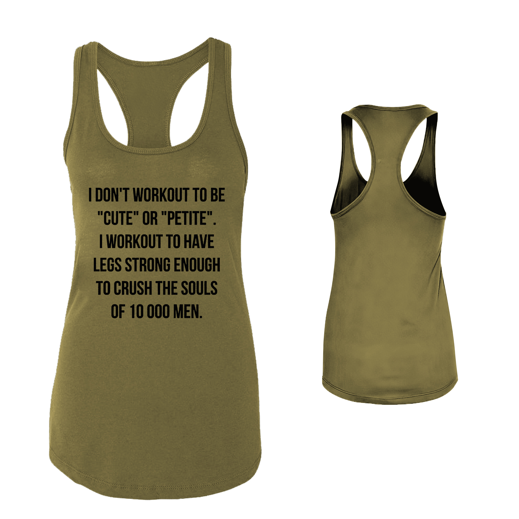 I don't workout to be cute or petite i workout to' Men's T-Shirt