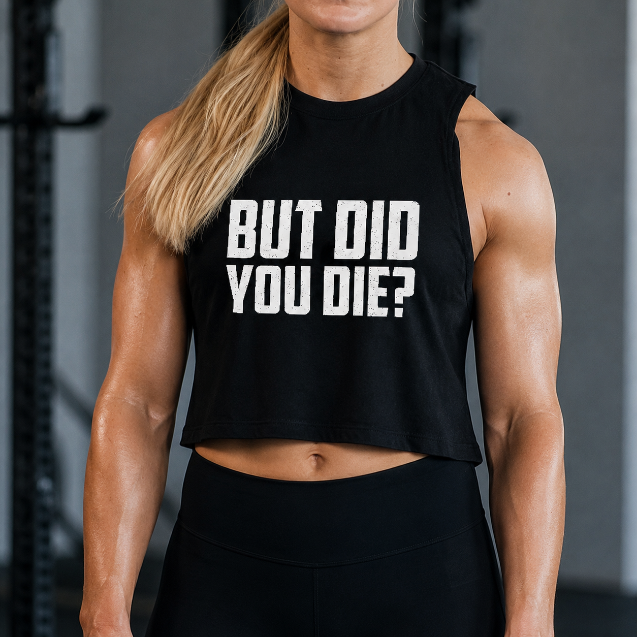 But Did You Die Print Women's Crop Top 
