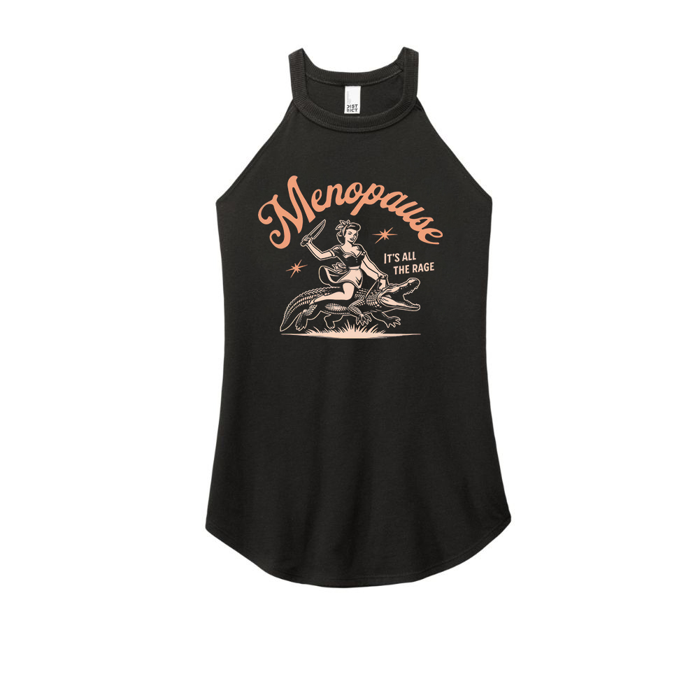 Menopause Printed Yoga Tank Tops
