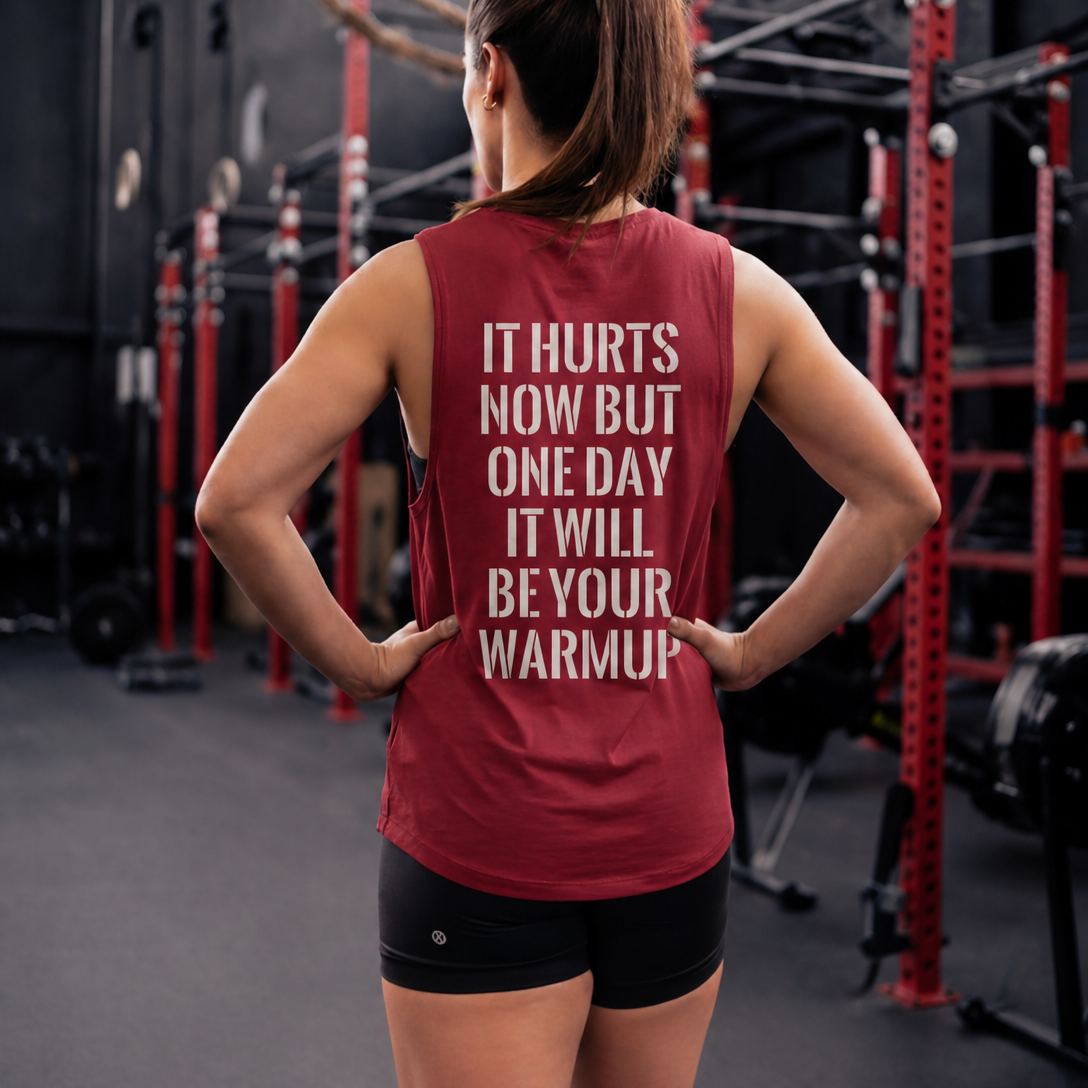 It Hurts Now But One Day It Will Be Your Warmup Printed Women's Vest