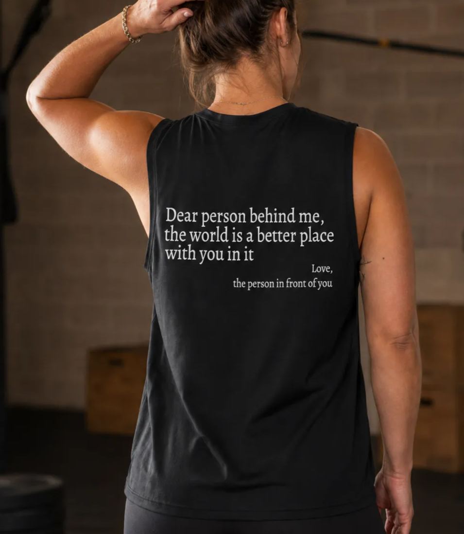 Dear Person Behind Me Printed Women's Vest