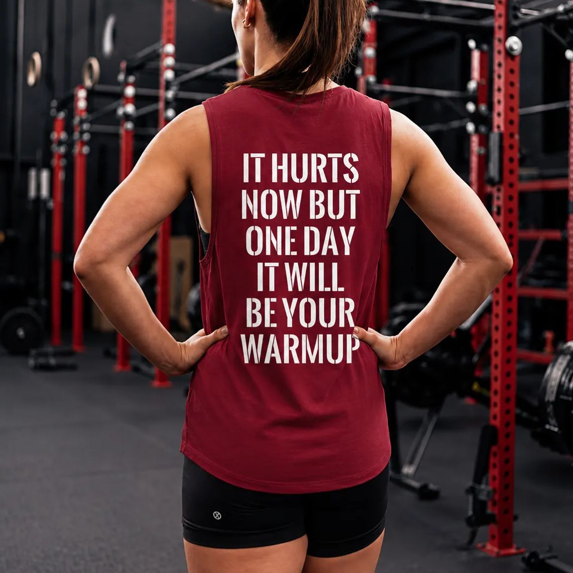 It Hurts Now But One Day It Will Be Your Warmup Printed Women's Vest