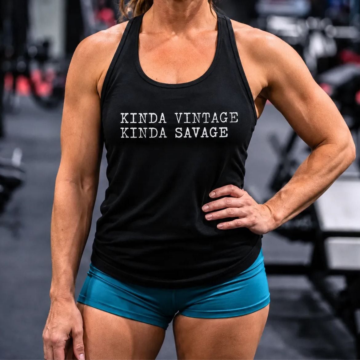 Kinda Vintage Kinda Savage Printed Women's Tank Top