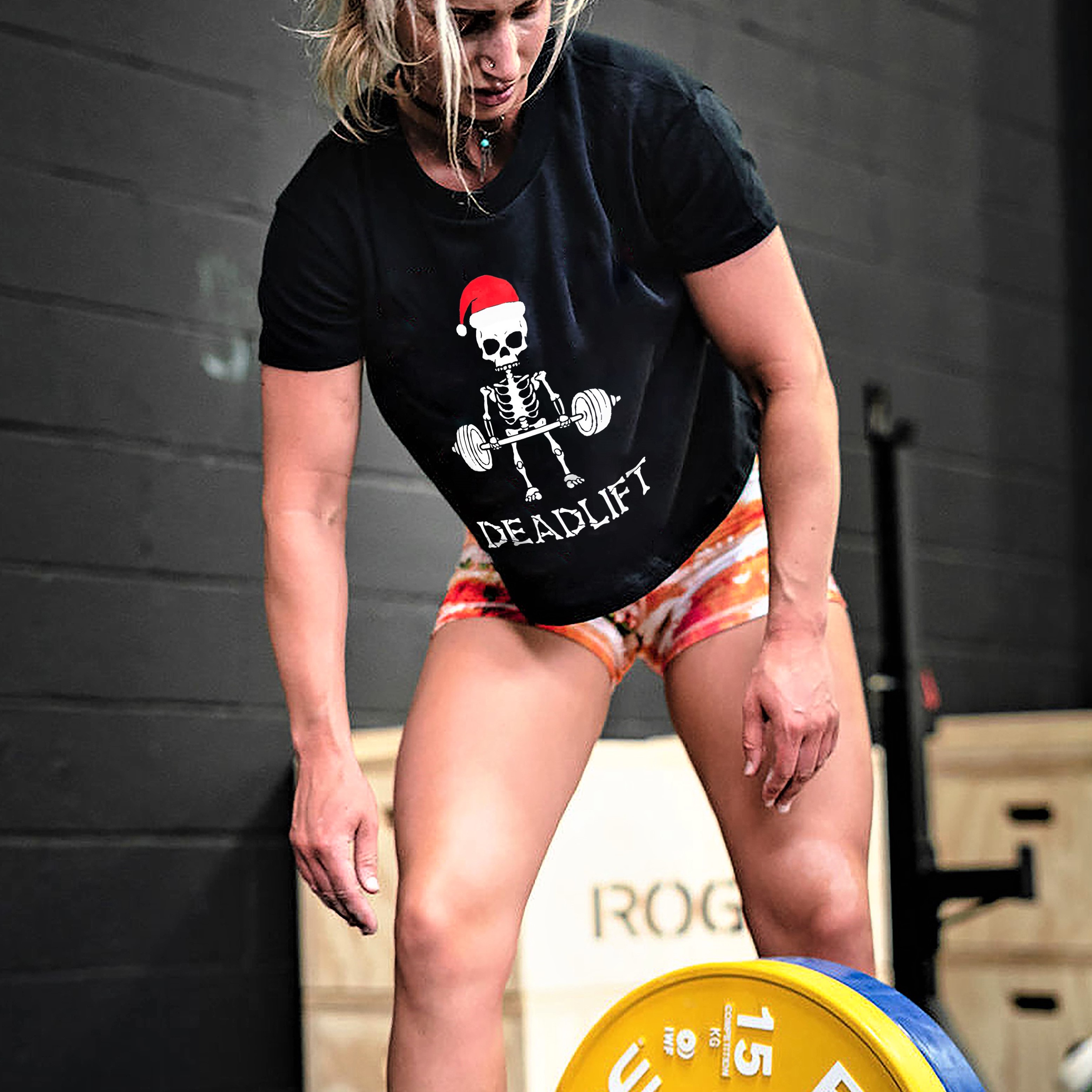 Deadlift Printed Skeleton Women's T-shirt