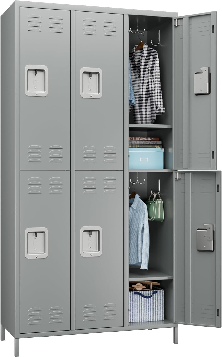 Metal Lockers for Employees with Lock, Employees Locker Storage