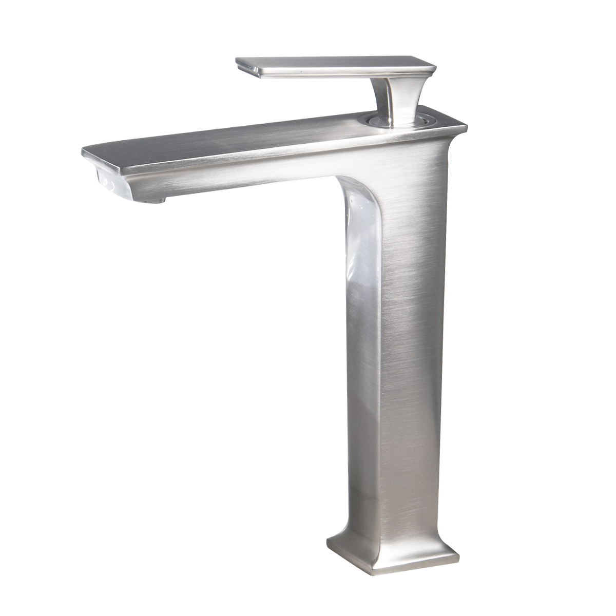 Wovier Waterfall Vessel Faucet with Supply Hose,Single Handle Single Hole Bathroom Faucet W8309-2