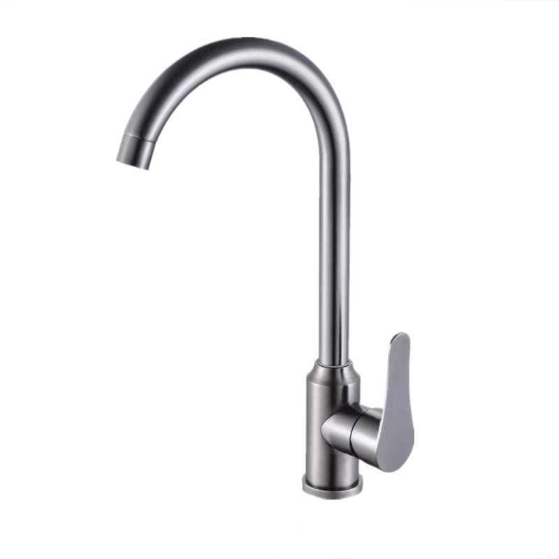Wovier Kitchen Faucet with Supply Hose,Single Handle Single Hole Kitchen Sink Faucet W8597