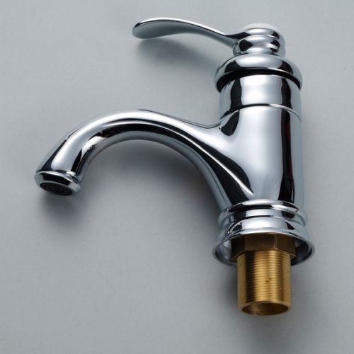 Wovier Bathroom Sink Faucet with Supply Hose,Single Handle Single Hole Lavatory Faucet W8271-8