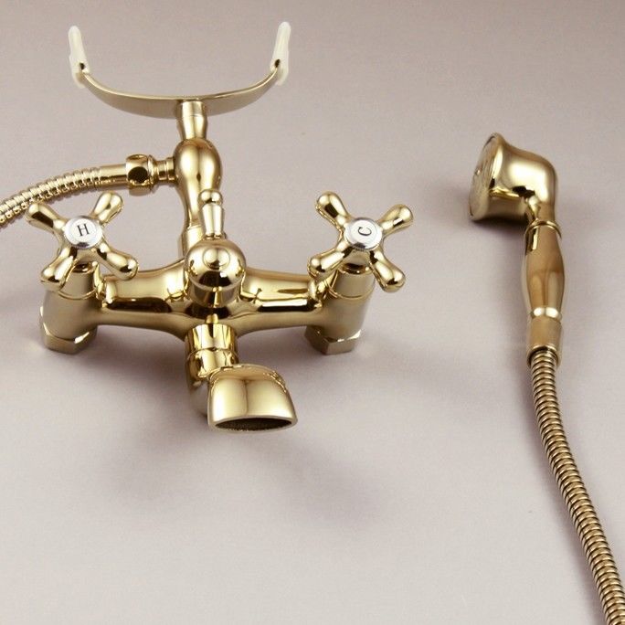 Wovier Waterfall Wall Mounted Waterfall Tub Filler with Hand Shower W8715