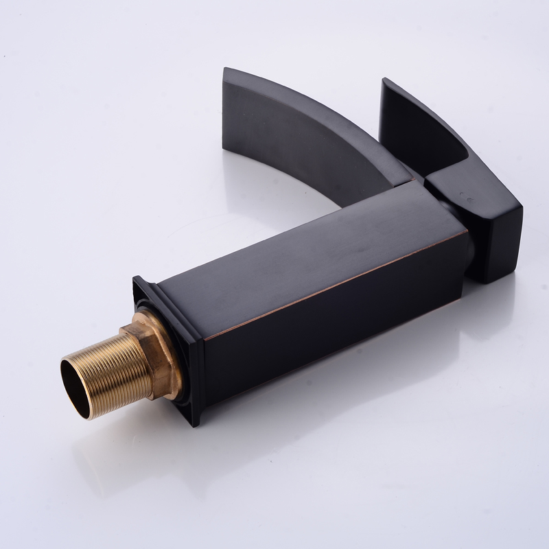 Wovier Waterfall Bathroom Sink Faucet,Single Handle Single Hole Faucet-W8220-12