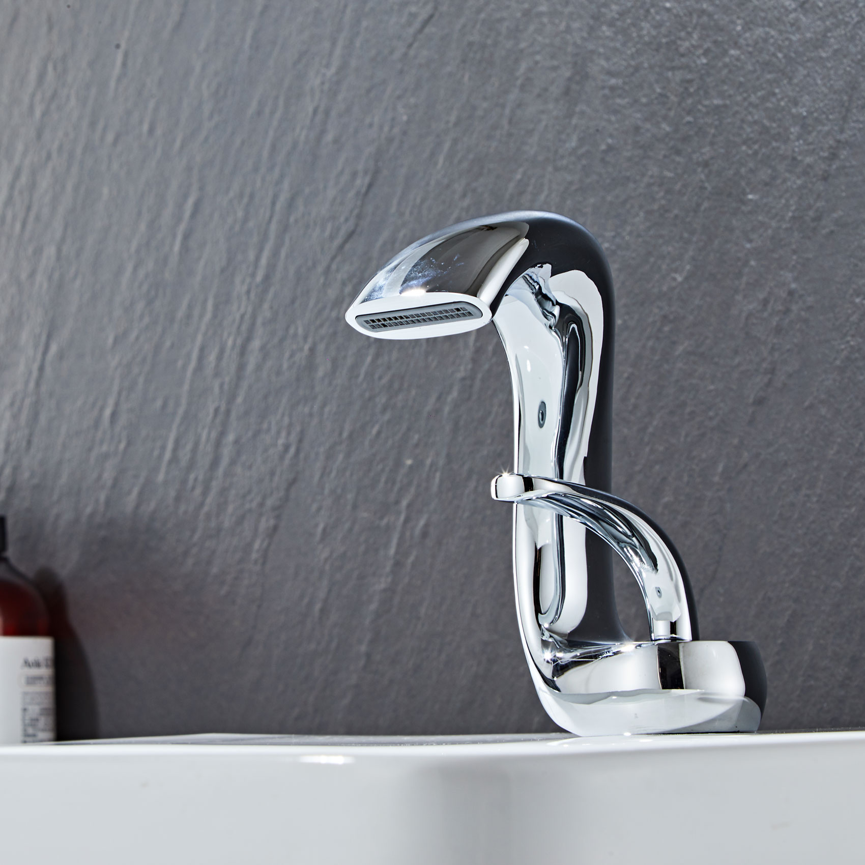 Wovier Bathroom Sink Faucet with Supply Hose,Single Handle Single Hole Lavatory Faucet W8345-9