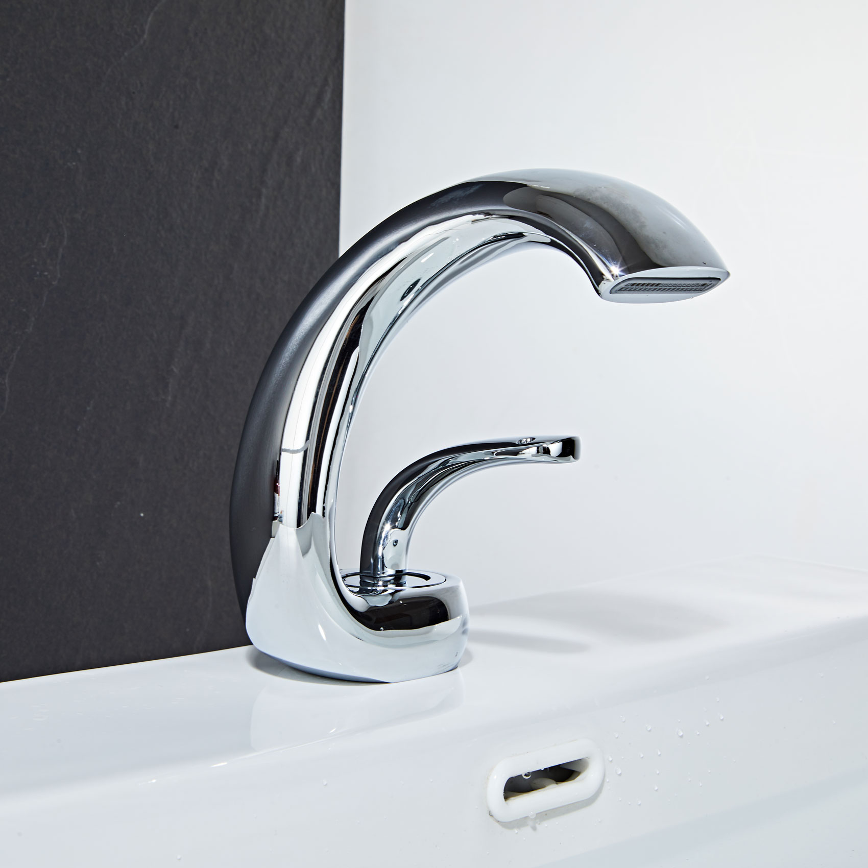 Wovier Bathroom Sink Faucet with Supply Hose,Single Handle Single Hole Lavatory Faucet W8345-10