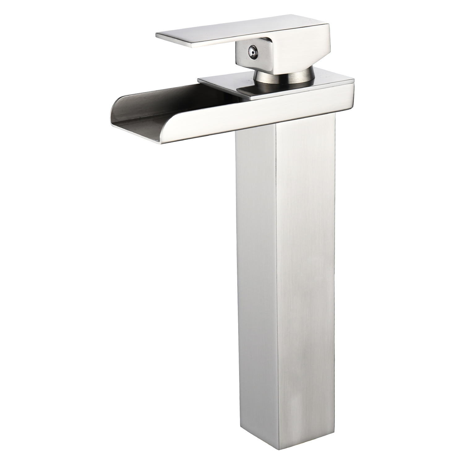 Wovier Waterfall Vessel Faucet, Single Handle Single Hole Bathroom Faucet - w8229-4