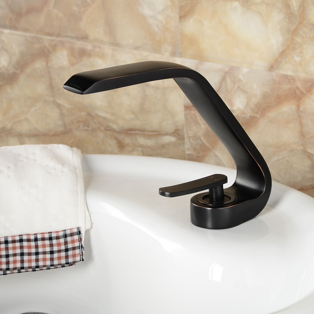 Wovier Bathroom Sink Faucet with Supply Hose,Single Handle Single Hole Lavatory Faucet W8348-21