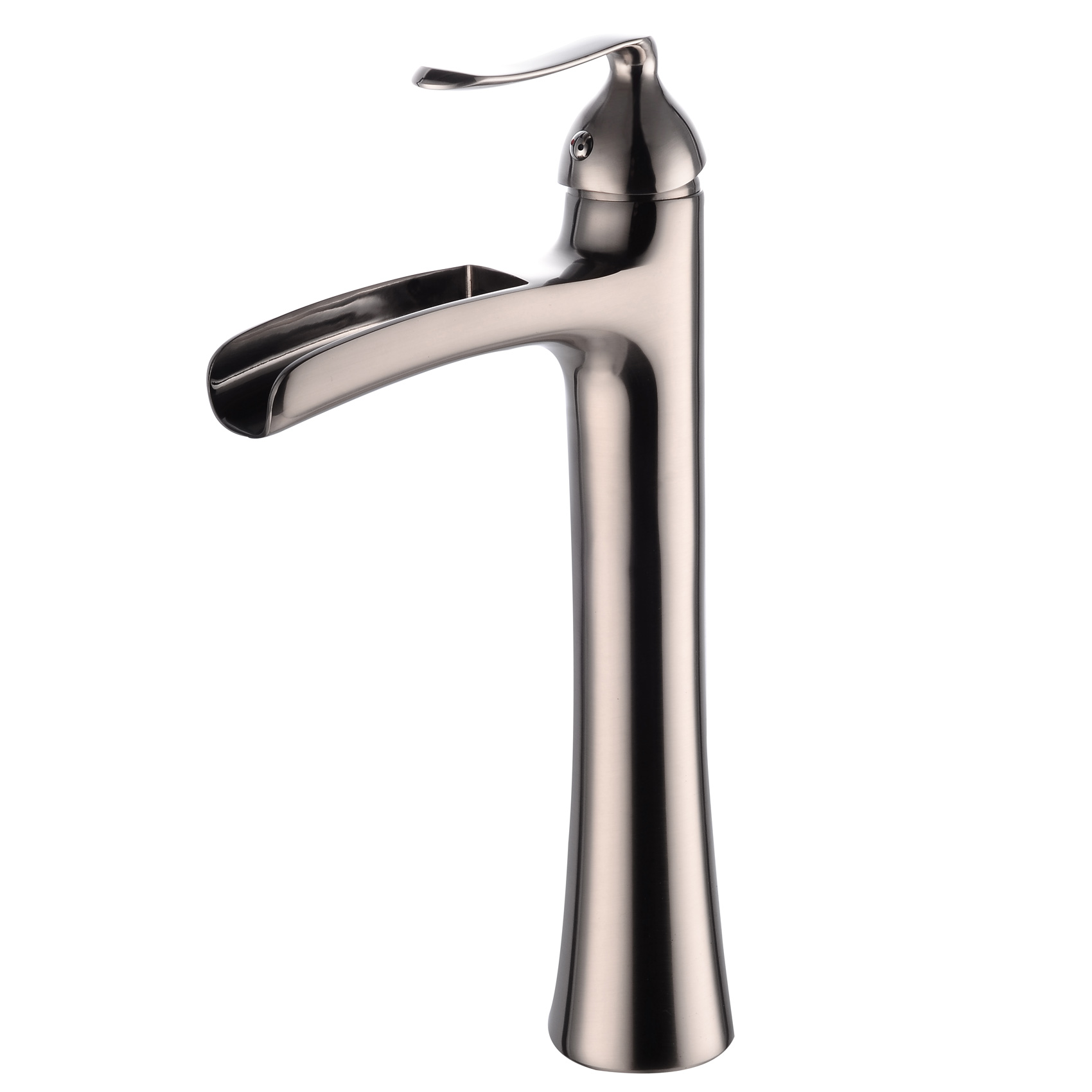 Wovier Waterfall Vessel Faucet, Single Handle Single Hole Bathroom Faucet - w8237-8