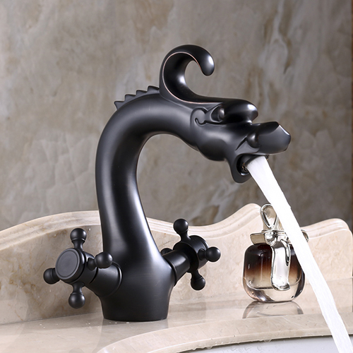 Wovier Bathroom Sink Faucet,Single Handle Single Hole Lavatory Faucet W8336-7