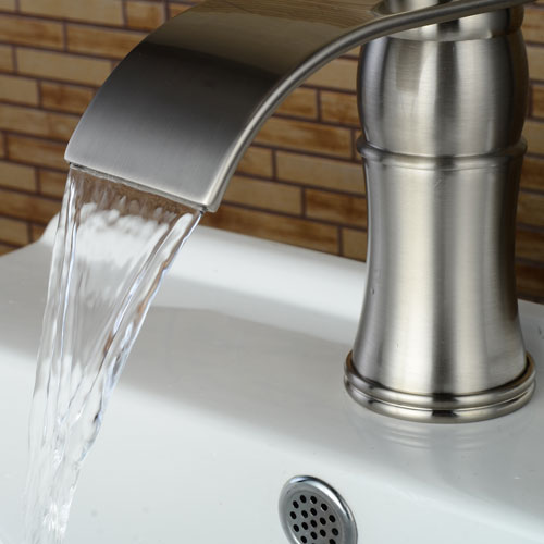 Wovier Bathroom Sink Faucet with Supply Hose,Single Handle Single Hole Lavatory Faucet W8242-3