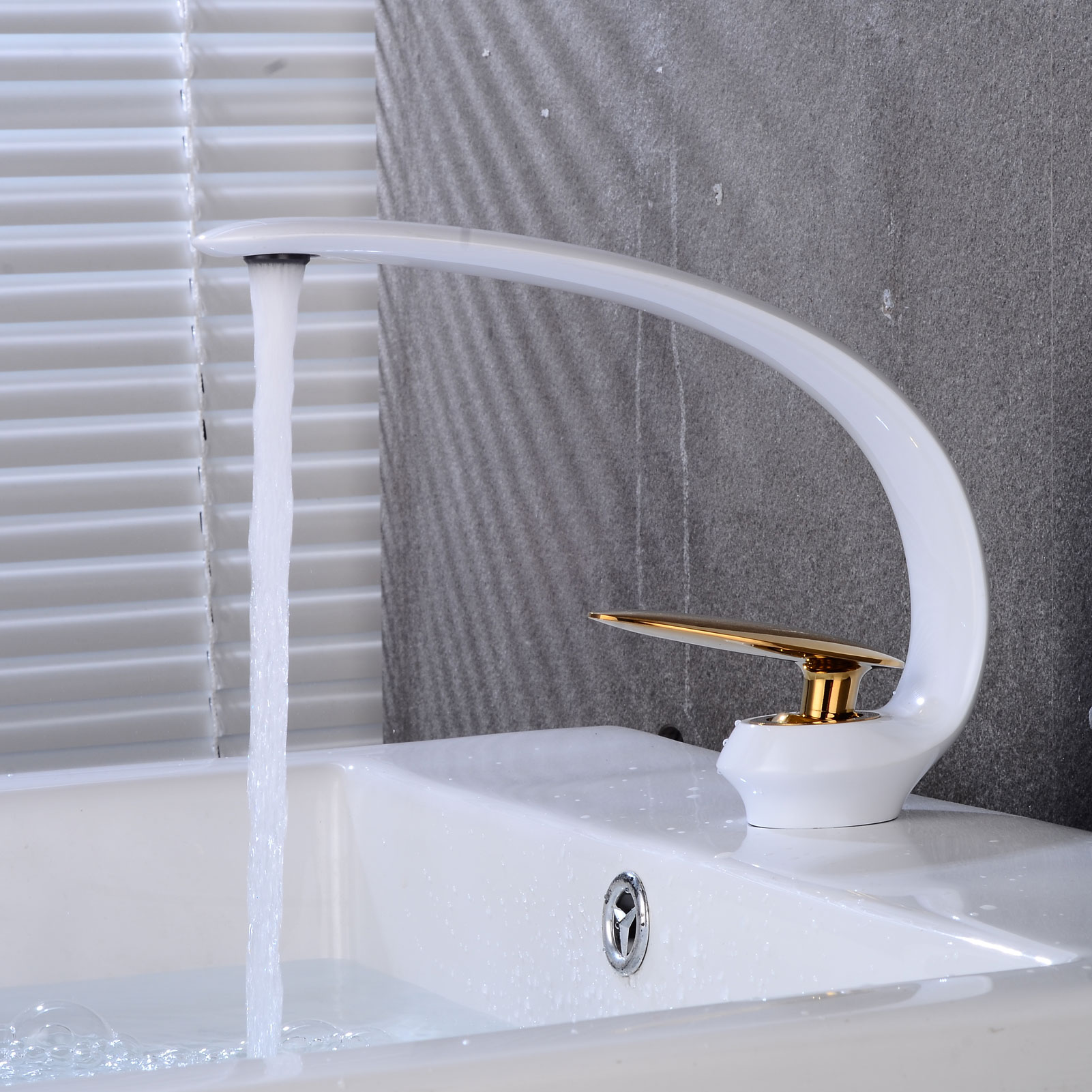 Wovier Bathroom Sink Faucet with Supply Hose,Single Handle Single Hole Lavatory Faucet W8349-13