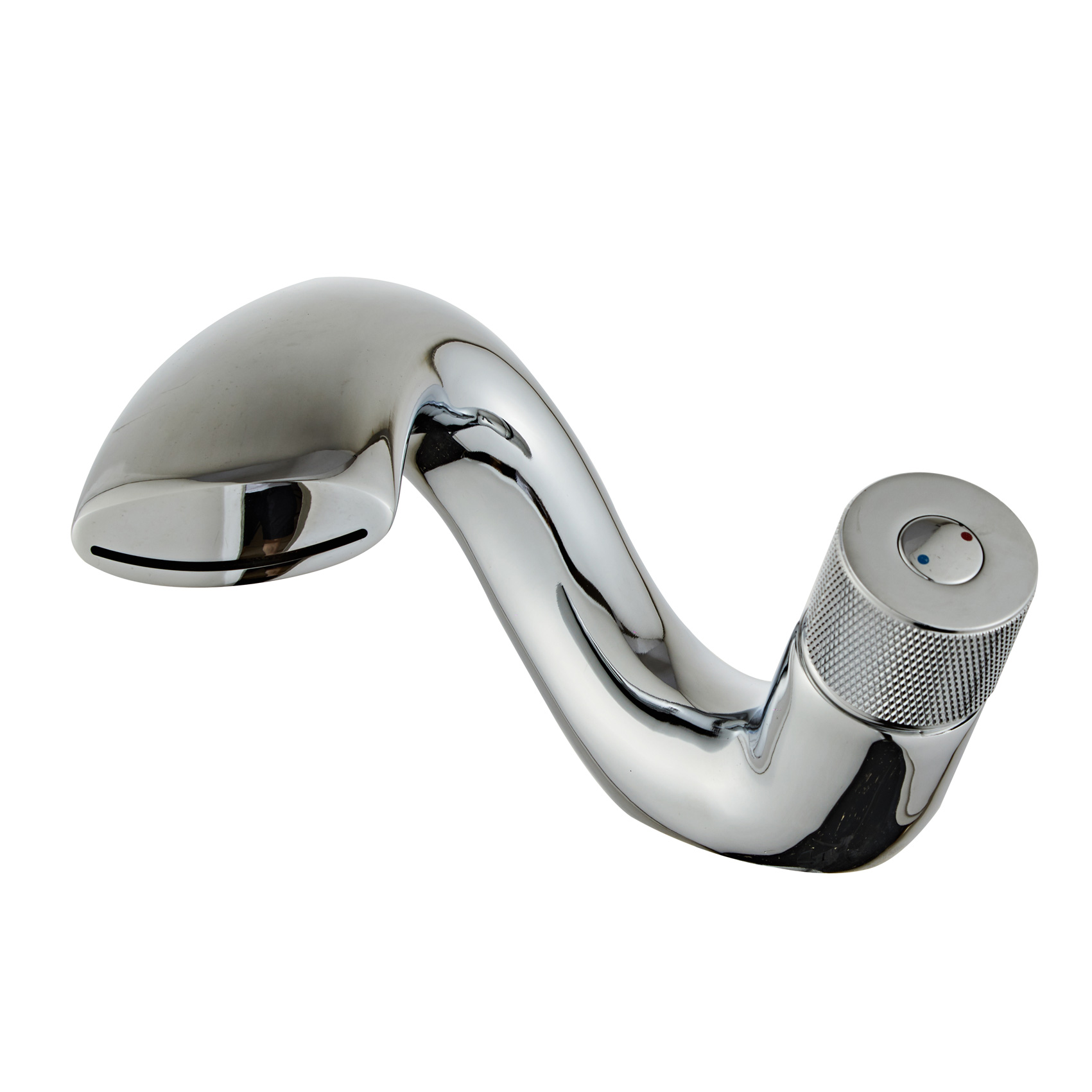 Wovier Waterfall Bathroom Sink Faucet,Single Handle Single Hole Faucet-W8211-4