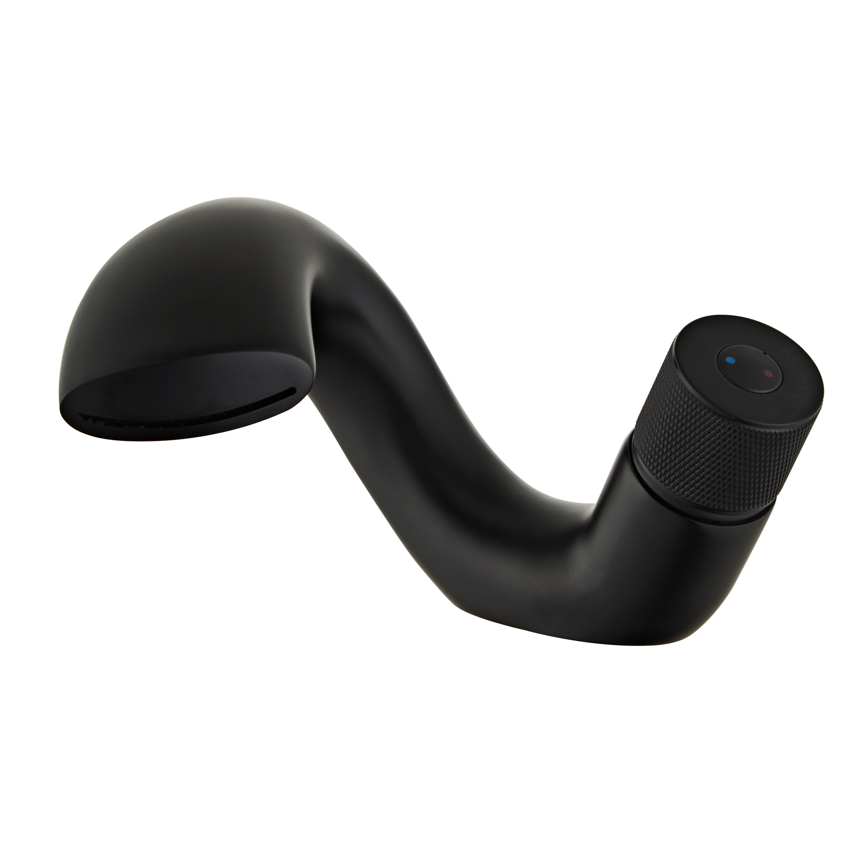 Wovier Waterfall Bathroom Sink Faucet,Single Handle Single Hole Faucet-W8211-5