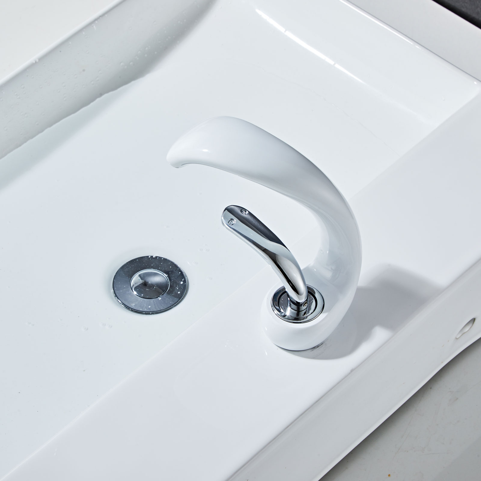 Wovier Bathroom Sink Faucet with Supply Hose,Single Handle Single Hole Lavatory Faucet W8345