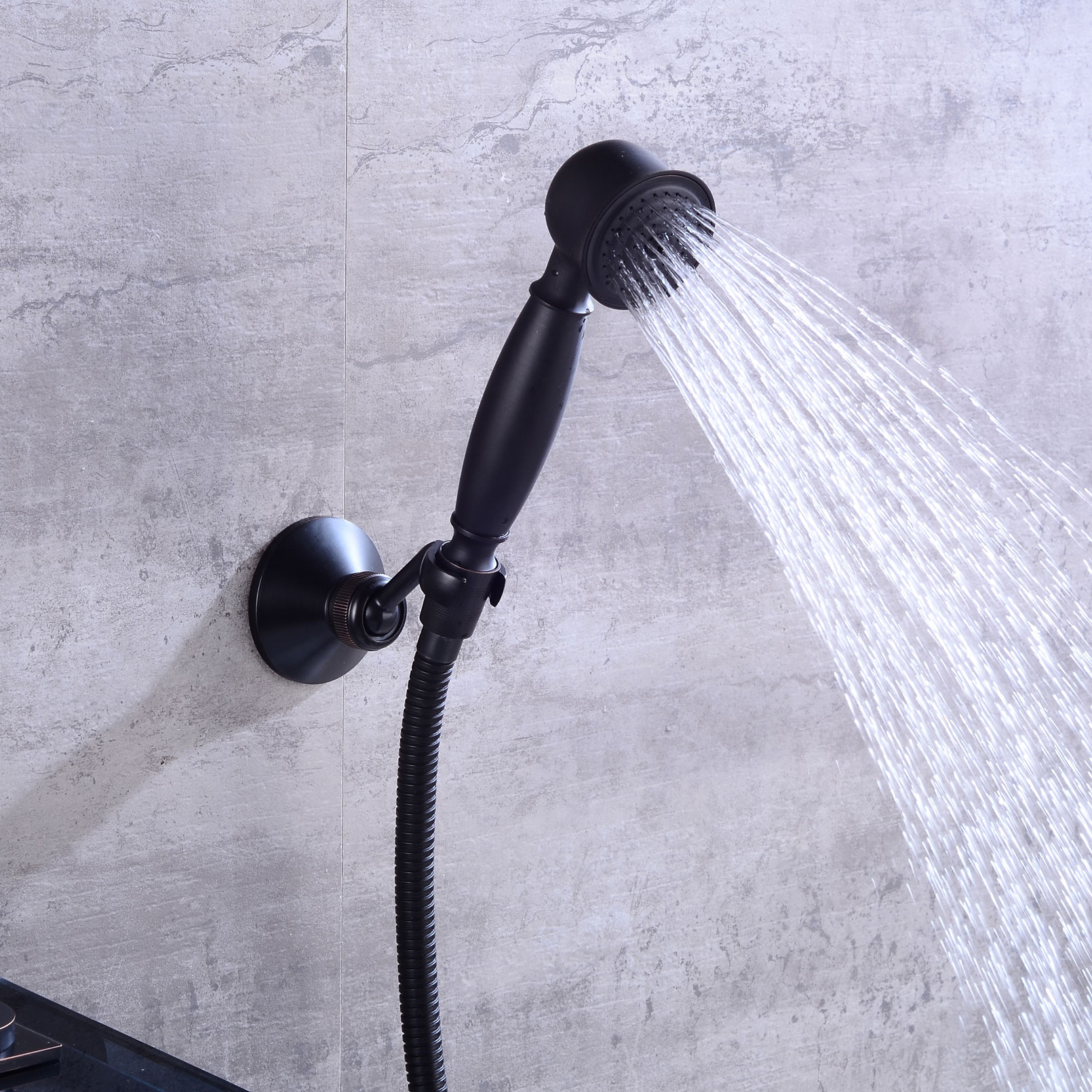 Wovier Wall Mounted Tub Filler with Hand Shower W8801-9