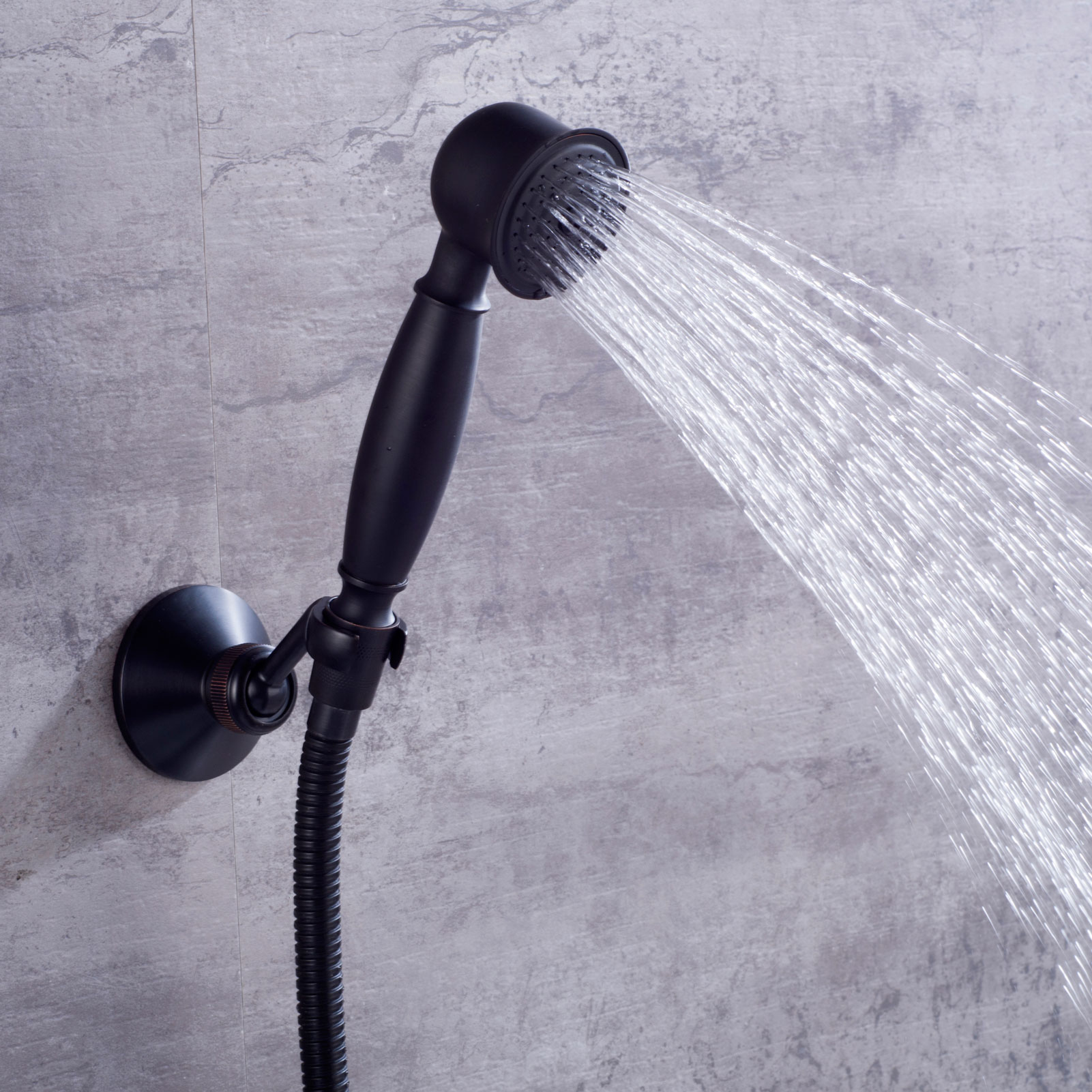 Wovier Waterfall Wall Mounted Waterfall Glass Tub Filler with Hand Shower W8803