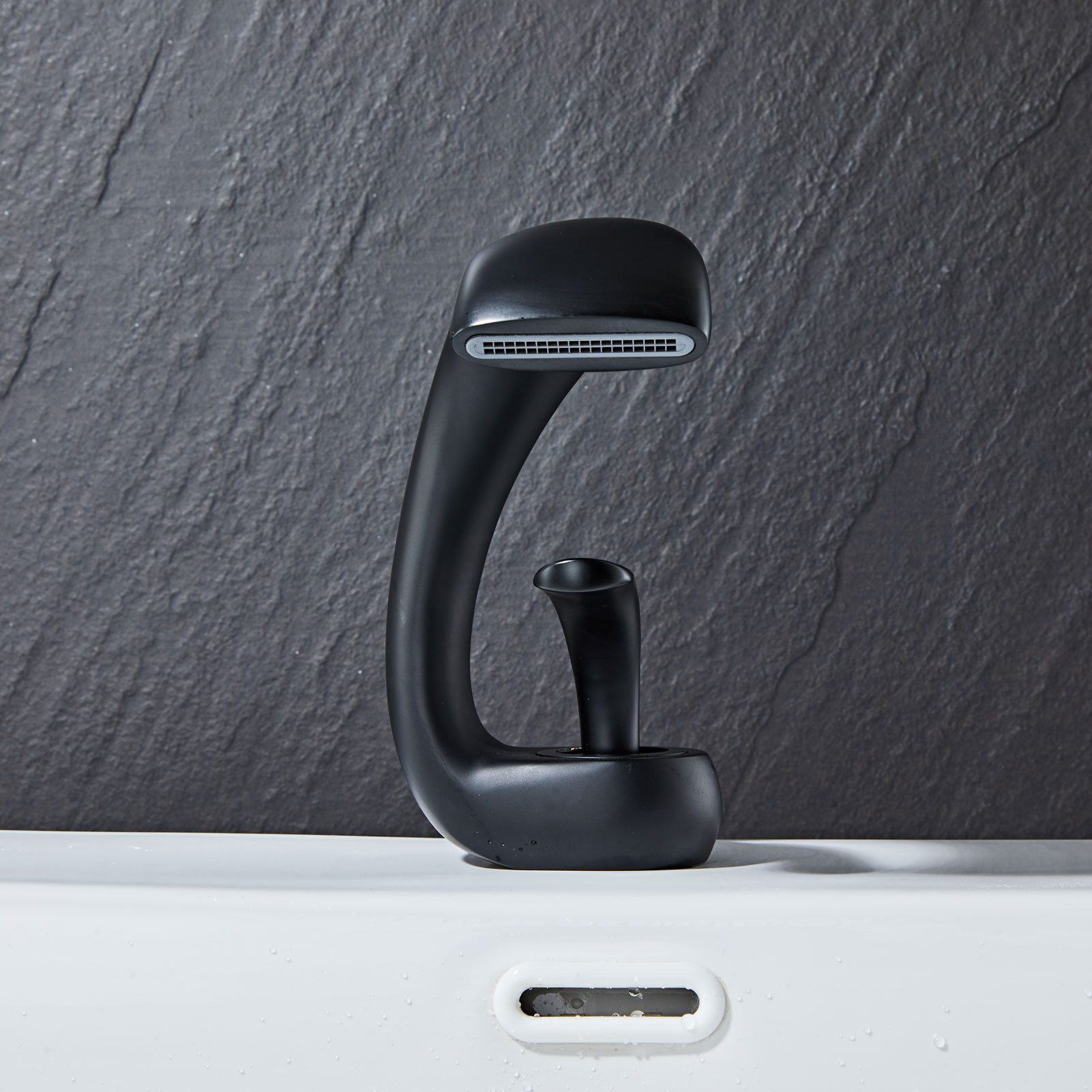 Wovier Bathroom Sink Faucet with Supply Hose,Single Handle Single Hole Lavatory Faucet W8345