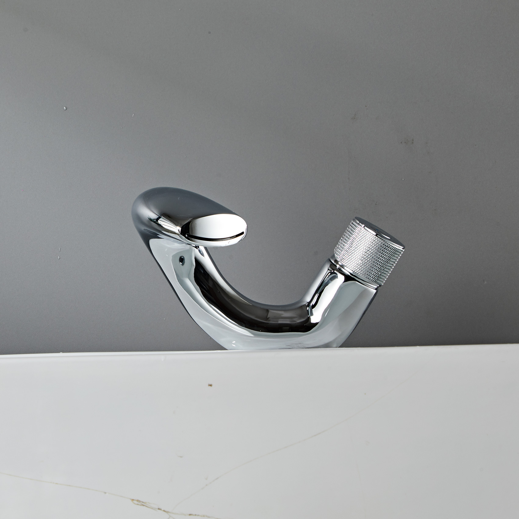 Wovier Waterfall Bathroom Sink Faucet,Single Handle Single Hole Faucet-W8211-11