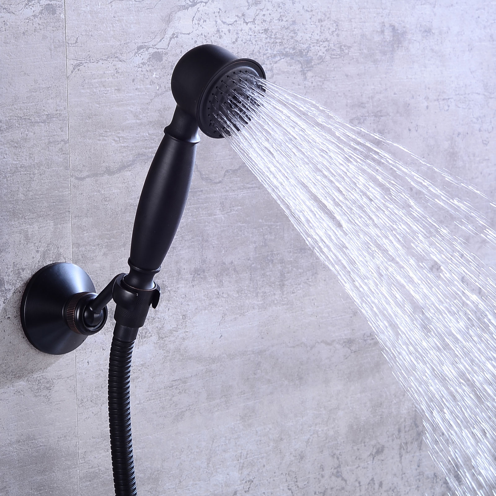 Wovier Waterfall Wall Mounted Waterfall Glass Tub Filler with Hand Shower W8802