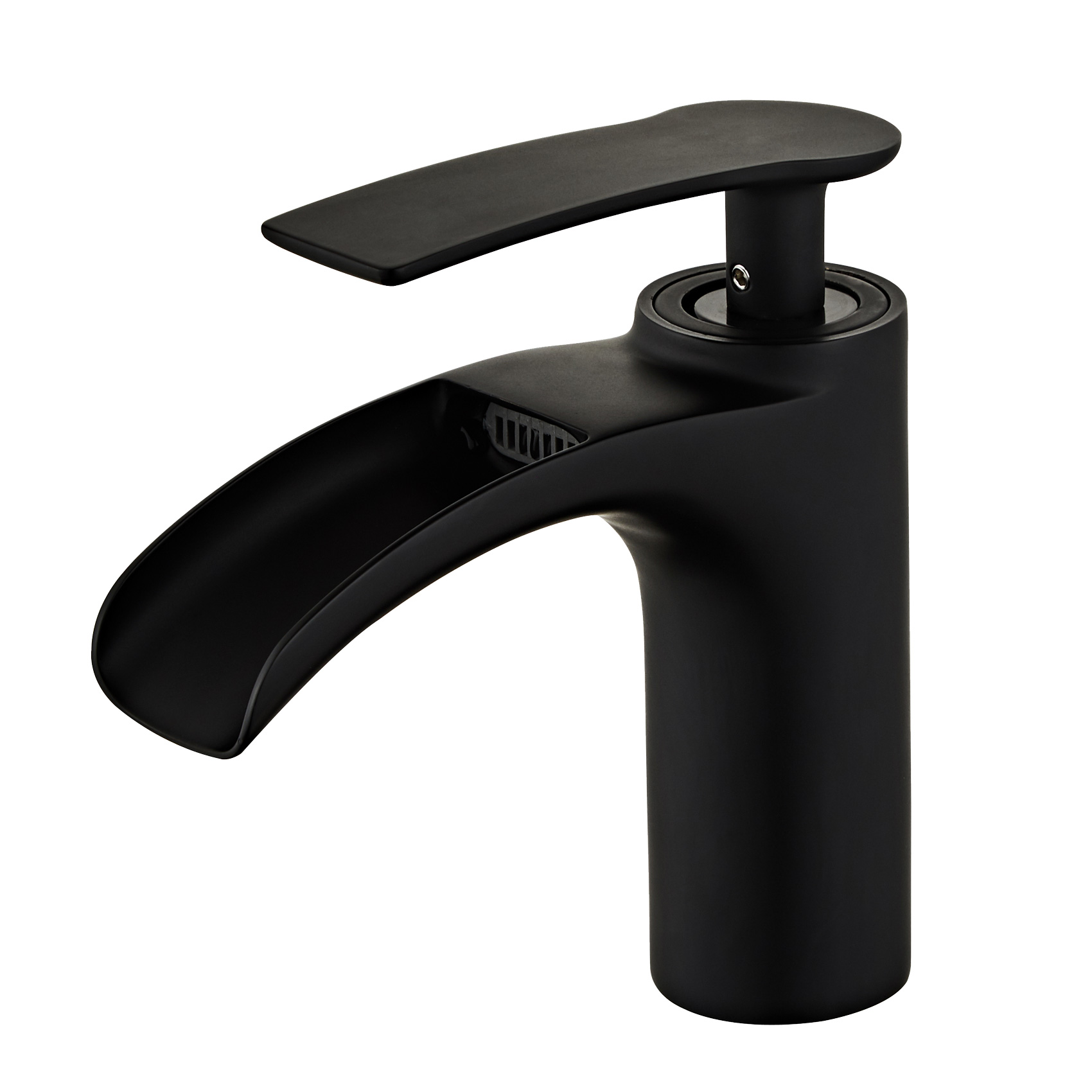 Wovier Waterfall Bathroom Sink Faucet,Single Handle Single Hole Faucet- W8252-4