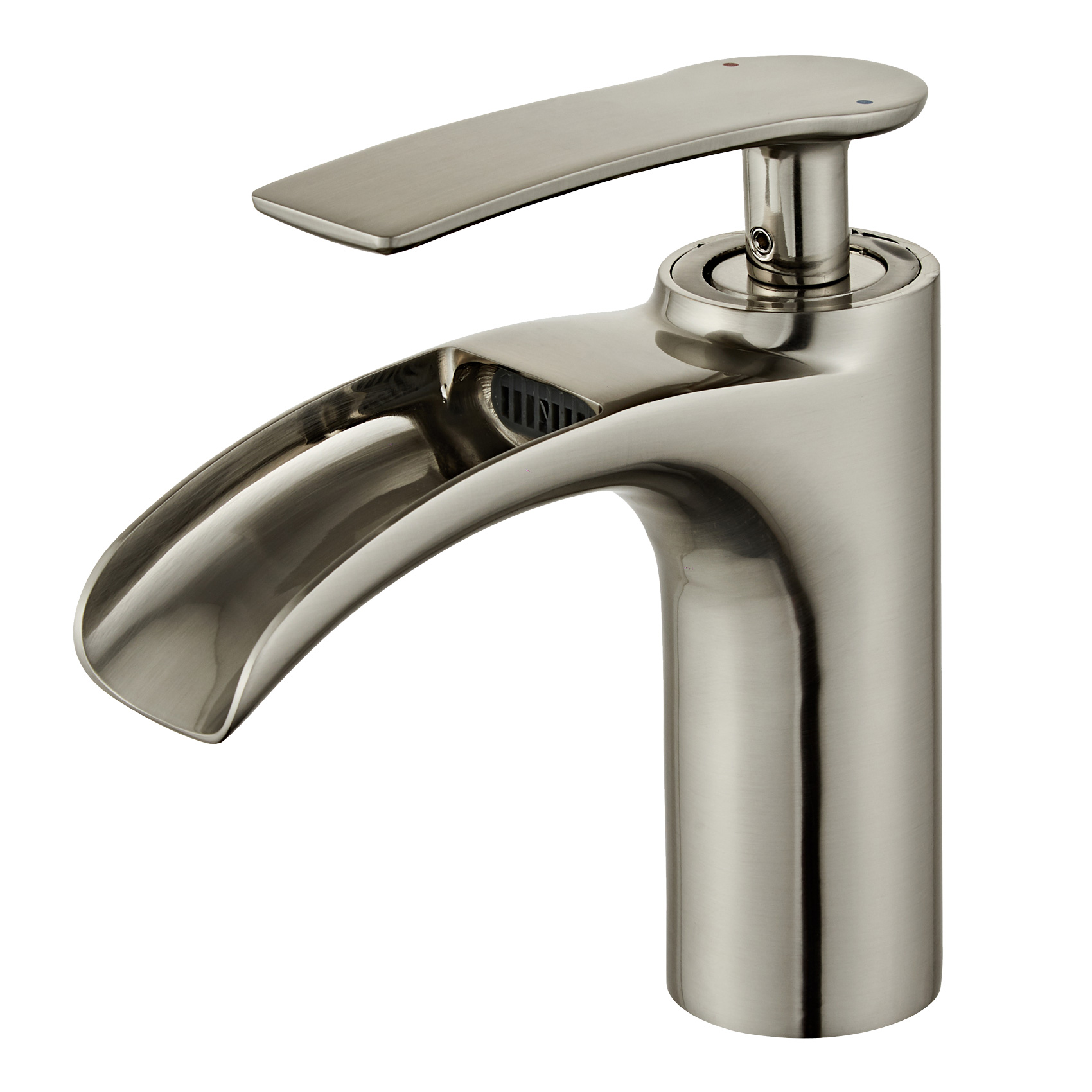 Wovier Waterfall Bathroom Sink Faucet,Single Handle Single Hole Faucet- W8252-5