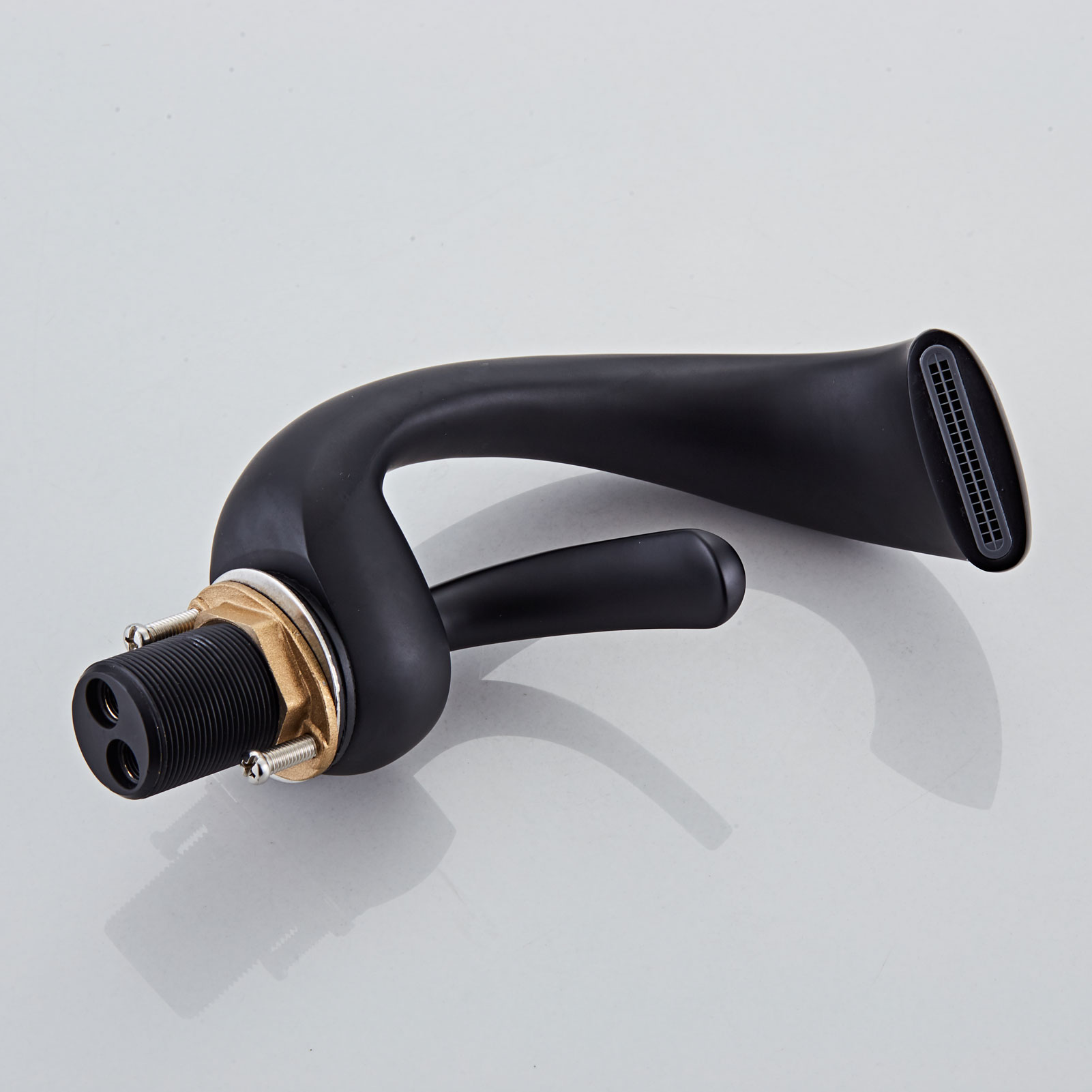 Wovier Bathroom Sink Faucet with Supply Hose,Single Handle Single Hole Lavatory Faucet W8345