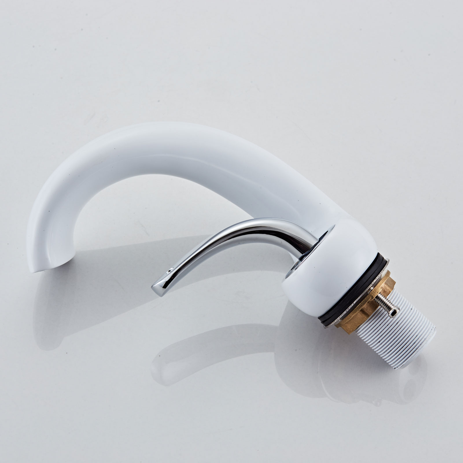 Wovier Bathroom Sink Faucet with Supply Hose,Single Handle Single Hole Lavatory Faucet W8345