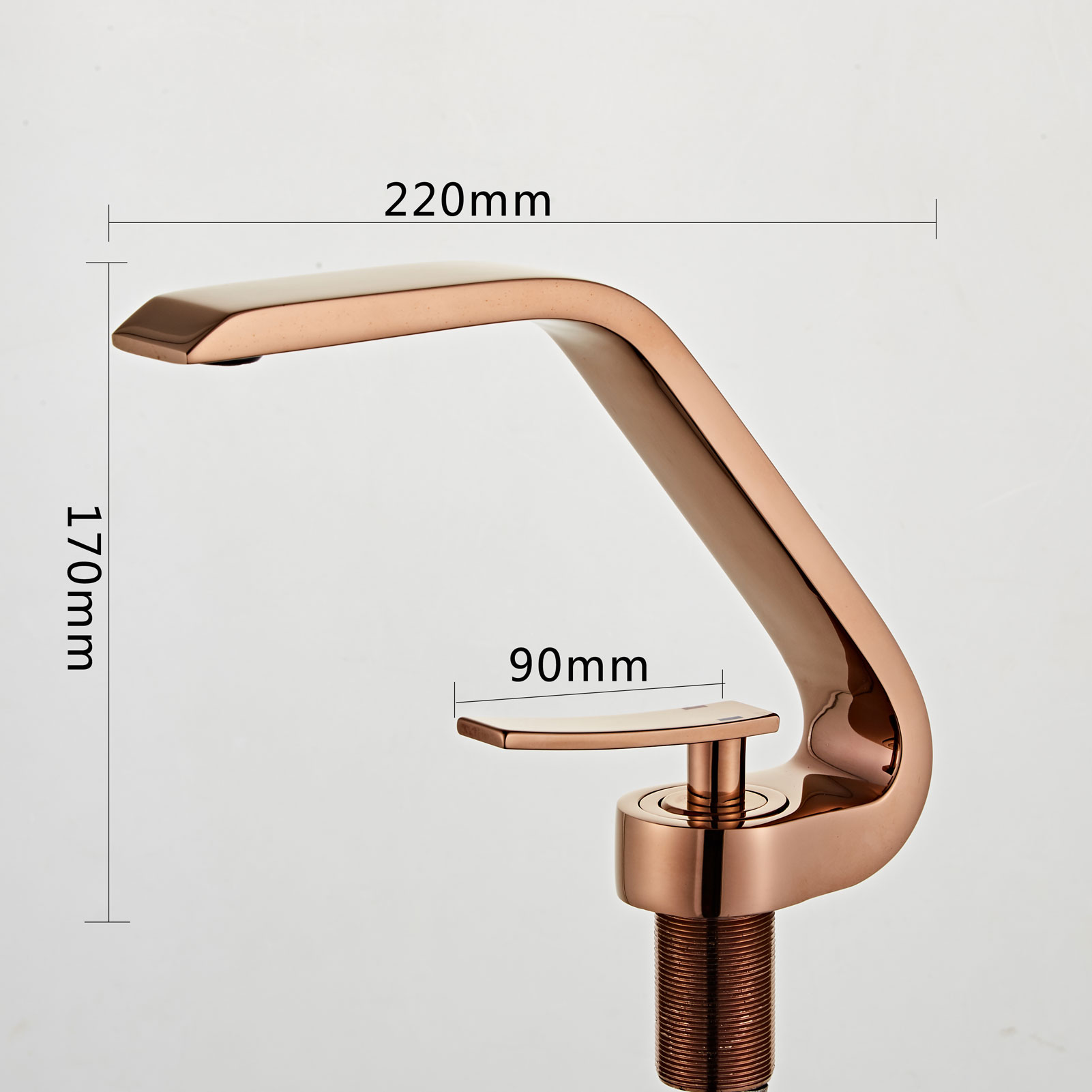 Wovier Bathroom Sink Faucet with Supply Hose,Single Handle Single Hole Lavatory Faucet W8348-9