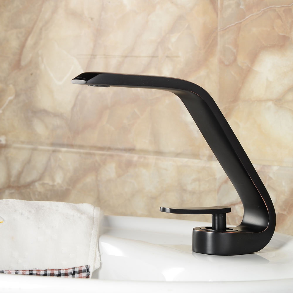 Wovier Bathroom Sink Faucet with Supply Hose,Single Handle Single Hole Lavatory Faucet W8348-22