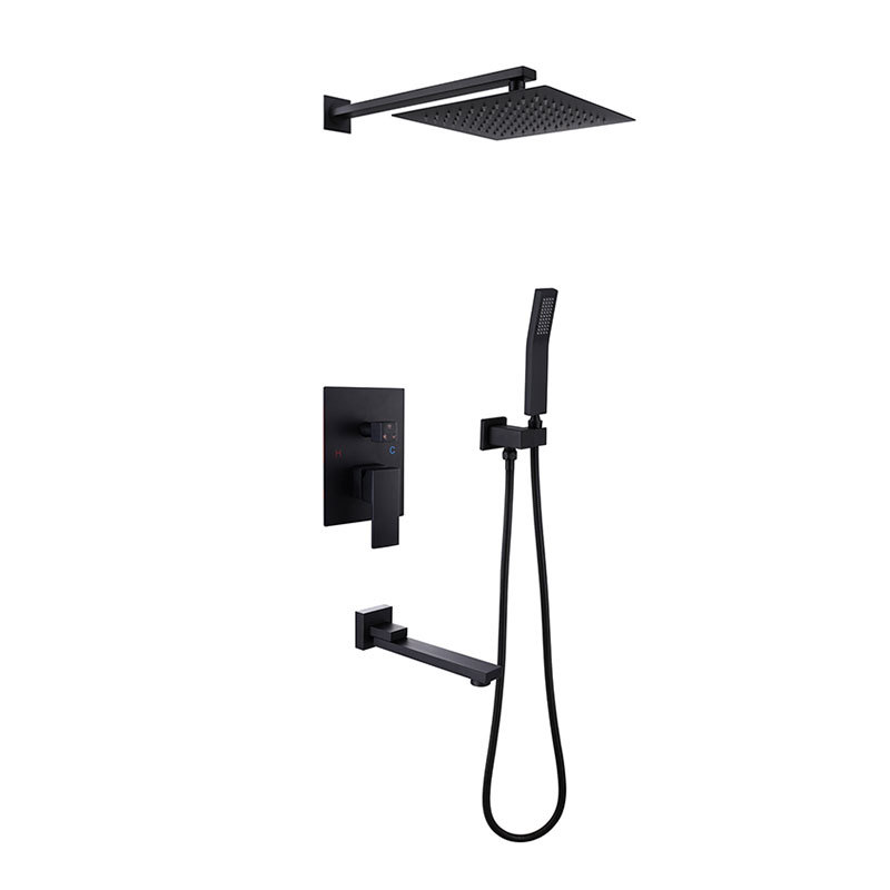 Wovier Shower System Rain Shower Handheld Sprayer with Shower Hose - W8808-8