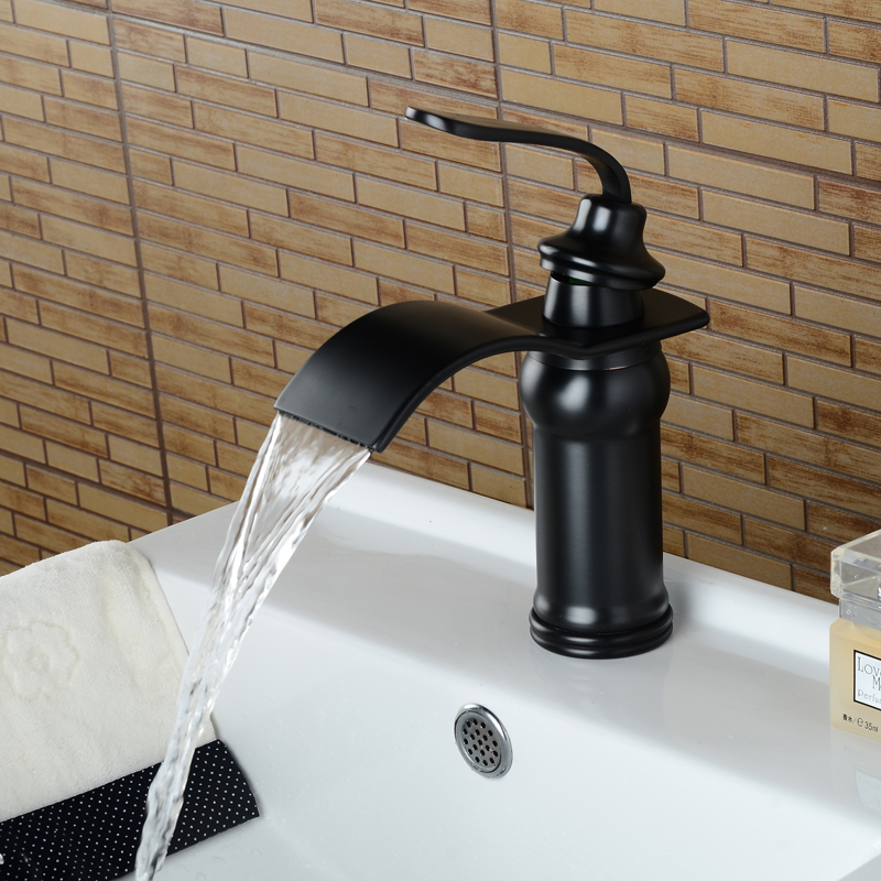 Wovier Bathroom Sink Faucet with Supply Hose,Single Handle Single Hole Lavatory Faucet W8294-8