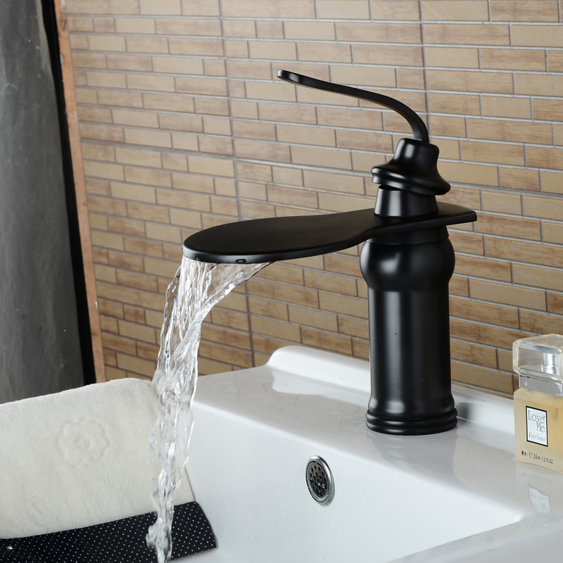 Wovier Bathroom Sink Faucet with Supply Hose,Single Handle Single Hole Lavatory Faucet W8296-7