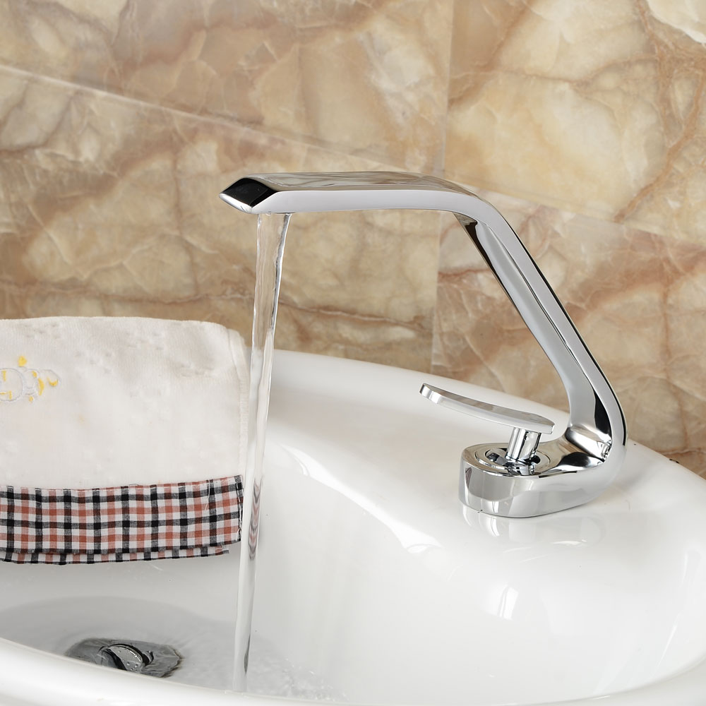 Wovier Bathroom Sink Faucet with Supply Hose,Single Handle Single Hole Lavatory Faucet W8348-25