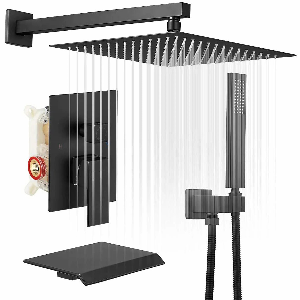 Wovier Shower System Rain Shower Handheld Sprayer with Shower Hose - W8804-5