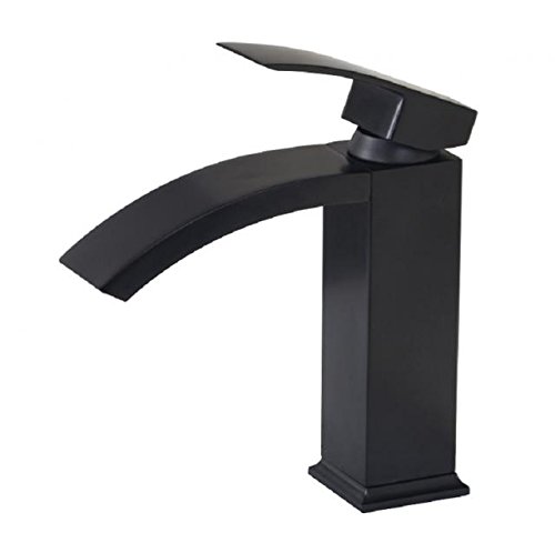 Wovier Waterfall Bathroom Sink Faucet,Single Handle Single Hole Faucet-W8220-10